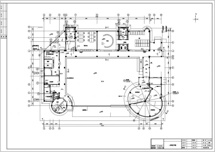 四层框架结构幼儿园建筑给排水cad系统设计施工_图1