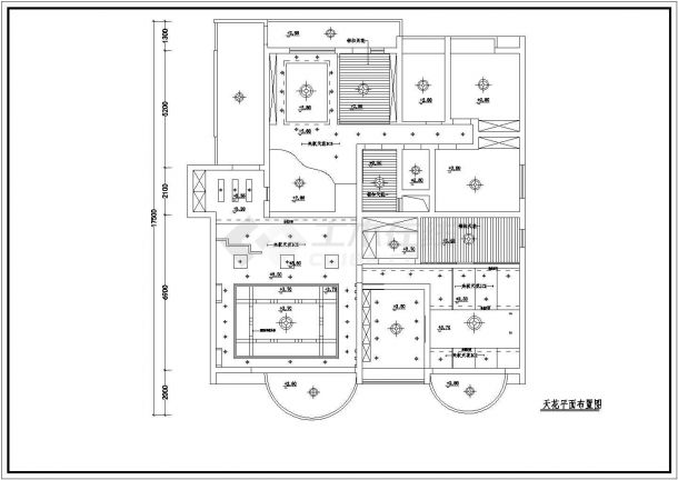 成都某住宅小区楼室内装修cad图纸-图二