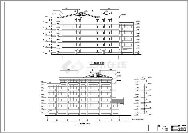 [湖南]某县人民医院六层住院楼建筑施工图（含效果图）-图二