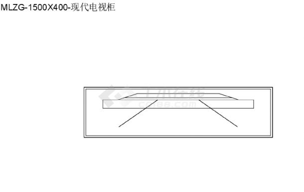 柜子类（整理图库）＆（平立面）（电视柜）现代电视柜带储物功能平立面27个CAD图-图一