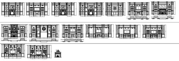 家居设计模块（动态库）CAD图-图二