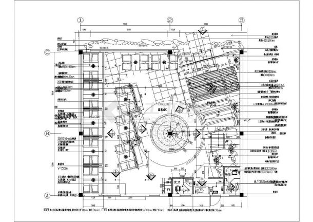  CAD layout drawing for decoration of a senior club teahouse - Figure 1