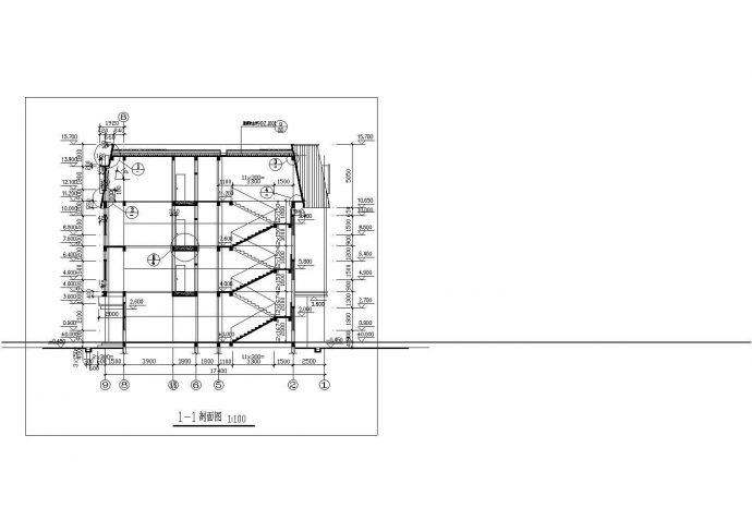 某四层招待所建筑设计CAD施工图_图1
