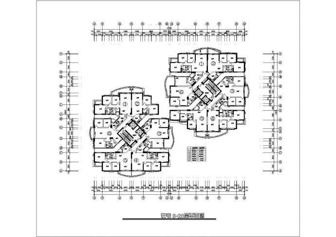 某二十八层小区住宅户型建筑设计方案_图1