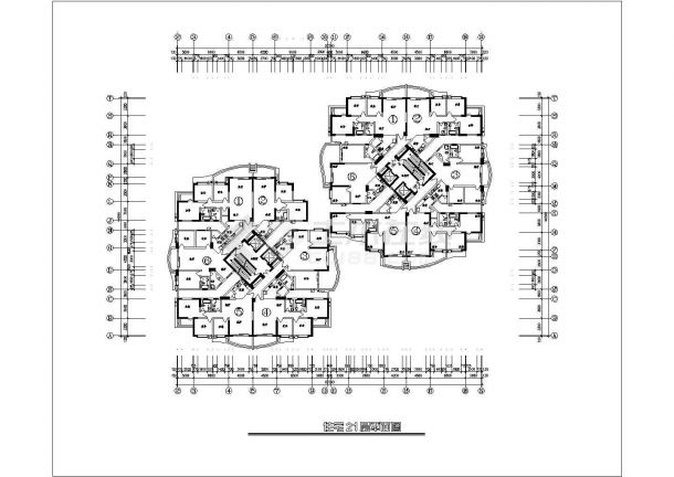 某二十八层小区住宅户型建筑设计方案-图二