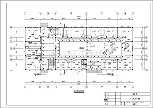 某办公楼电气照明设计施工图纸（共11张）-图二