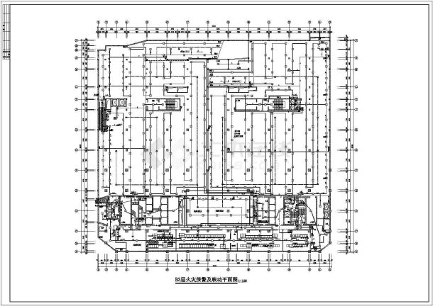某高层裙房报警电气设计方案全套CAD图纸-图一