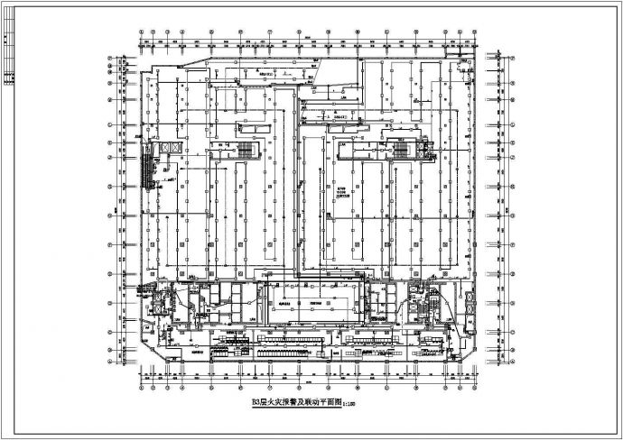 某高层裙房报警电气设计方案全套CAD图纸_图1