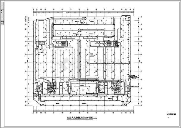 某高层裙房报警电气设计方案全套CAD图纸-图二