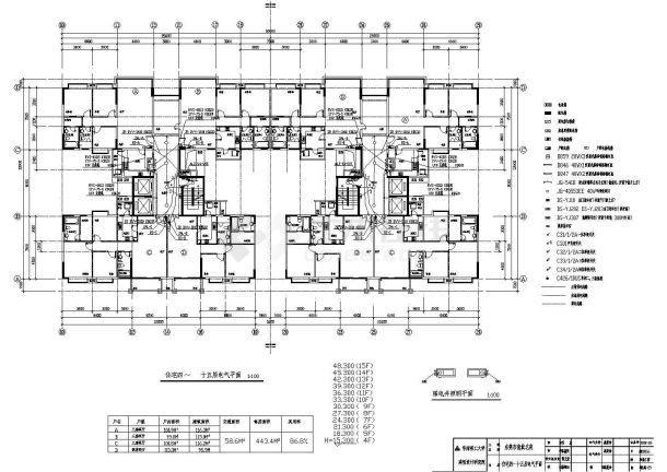 住宅楼电气设计方案及施工全套CAD图-图一