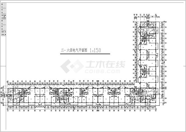 某商住楼电气设计方案及施工全套CAD图纸-图一