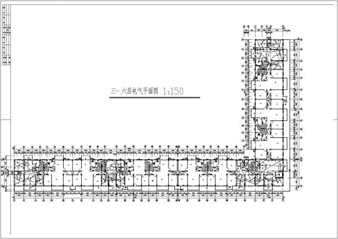 某商住楼电气设计方案及施工全套CAD图纸_图1