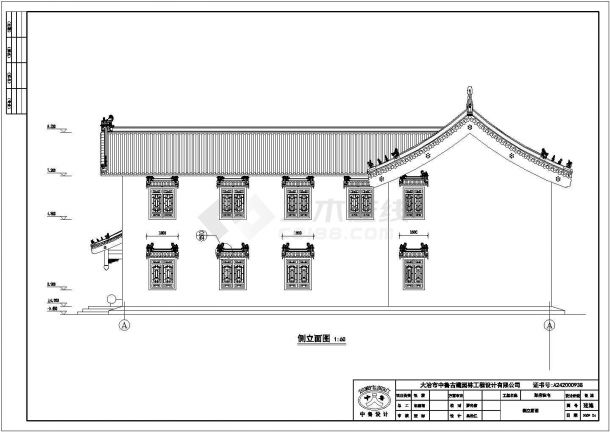 某自建别墅建筑CAD设计施工图纸-图二