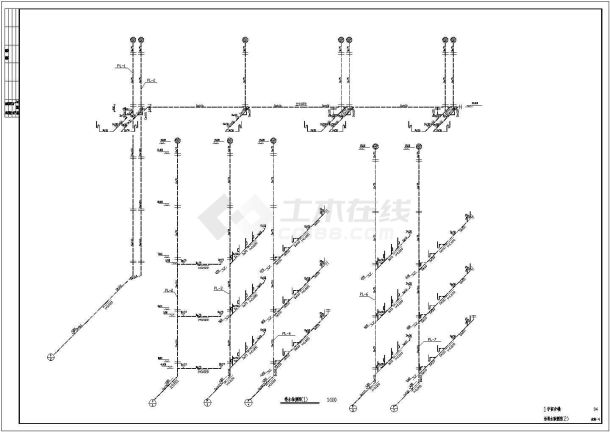 大学生宿舍楼给排水cad施工设计详图-图二