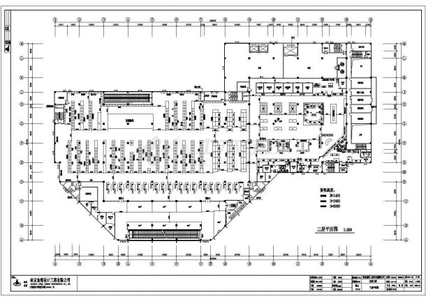 某地方大型超市建筑cad设计施工图纸-图一