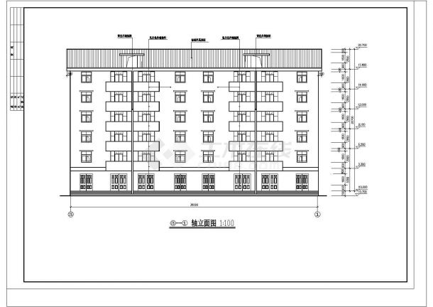 某地区某住宅小区建施cad专业图纸-图一