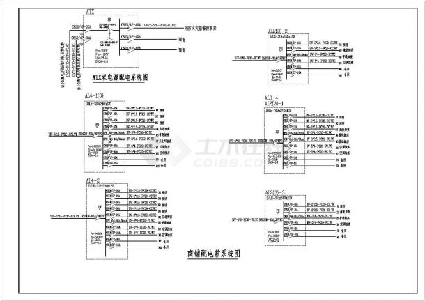 六层住宅电气设计cad施工图-图二