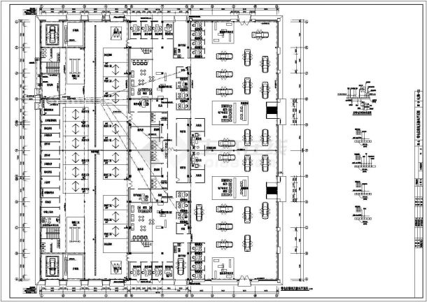 某地汽车4s销售店整套电气cad施工图纸-图一