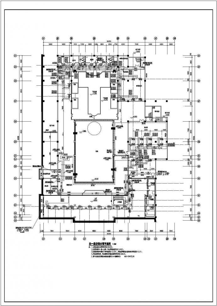 某公司售楼部暖通结构CAD详图_图1