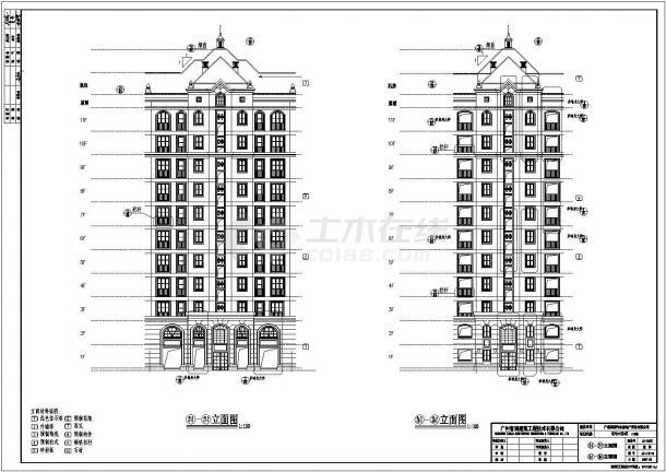 某现代都市小区住宅楼建筑楼梯设计施工图纸-图二
