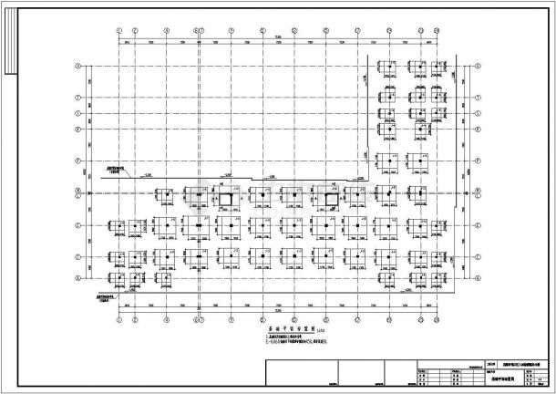 芜湖市六层框架结构办公楼结构施工图-图一