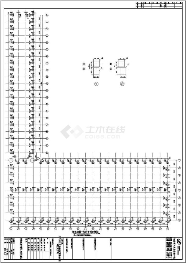 木业公司刨花板车间钢结构CAD图纸-图二