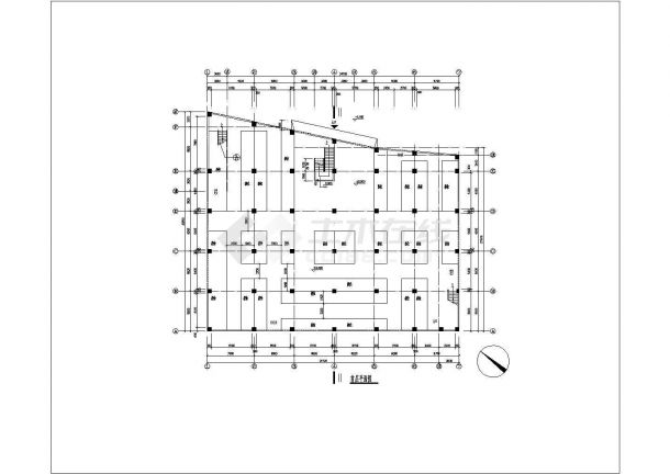 某市某建材市场建筑设计施工CAD图纸-图一