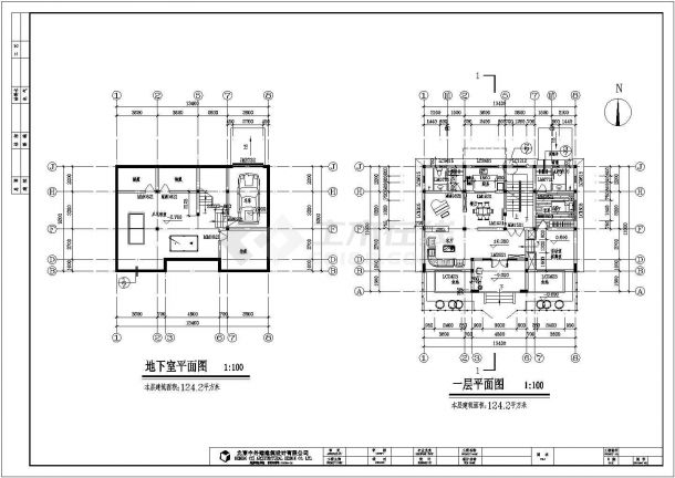 温州四层框架结构别墅建筑结构施工图-图二
