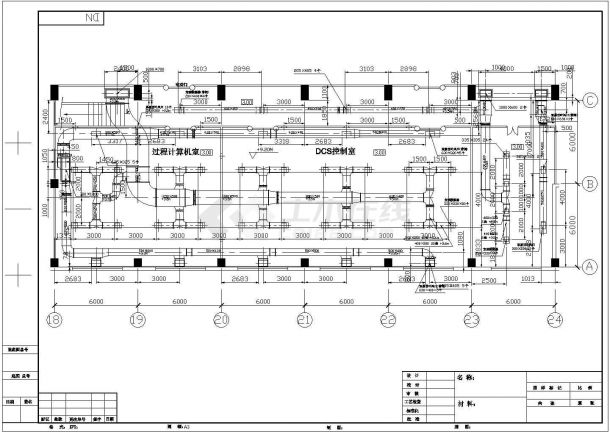 DCS控制机房全套空调系统设计施工图-图一