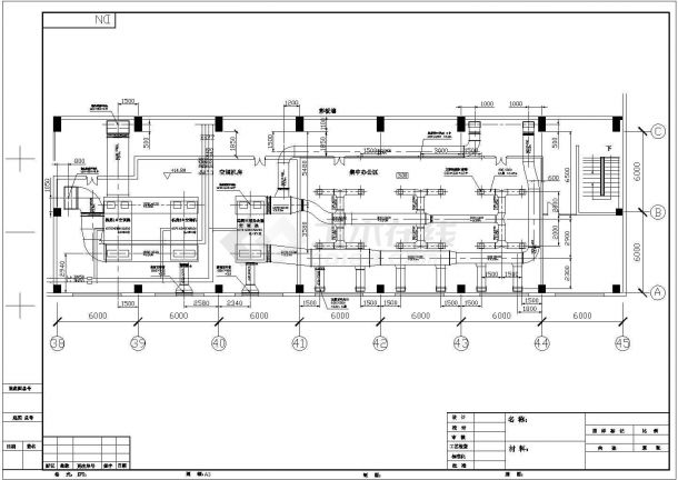 DCS控制机房全套空调系统设计施工图-图二