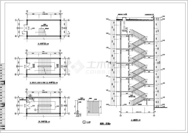 某城市工厂厂区员工宿舍建筑施工图-图二