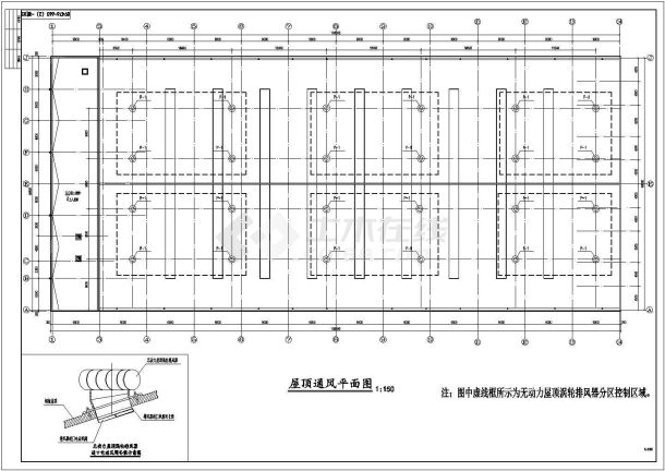 厂房生产基地采暖通风系统设计施工图-图二