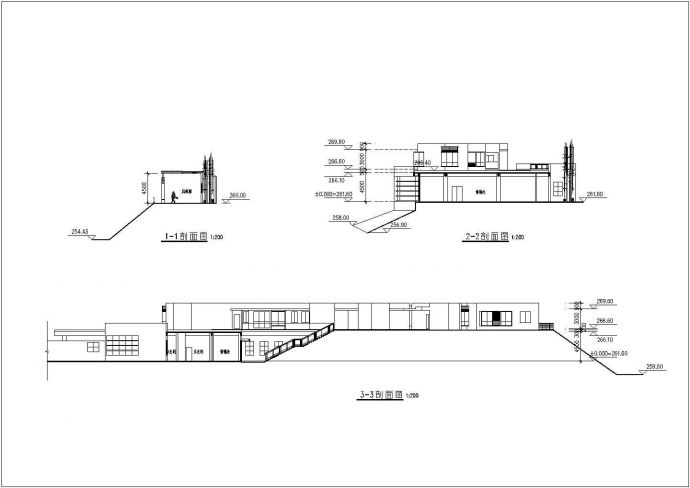某地单层售楼处及样板房建筑设计图_图1