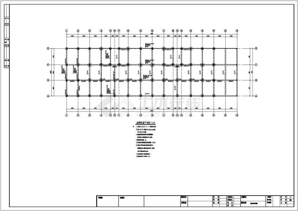 某小区临街6+1F底框结构结构设计图纸(附效果图)-图一
