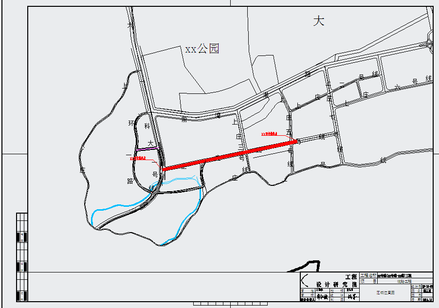 市政道路及管网工程设计图纸（道路给水）