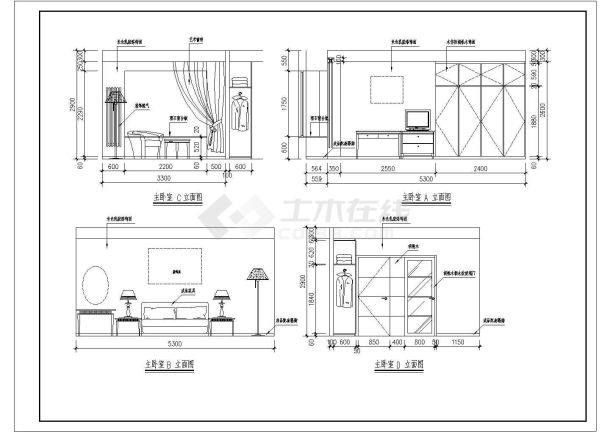 某处一整套室内精装修设计cad大样施工图-图一