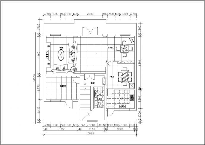 某住宅家装cad详细设计施工图例_图1