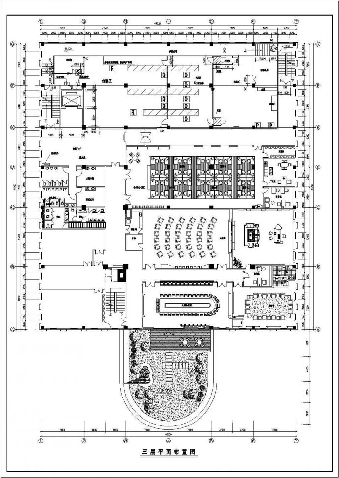 某地区工厂办公空间装修设计施工方案图_图1