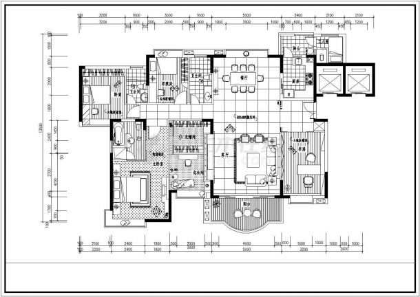  Case 11 - Figure 2 of a residential decoration cad construction drawing