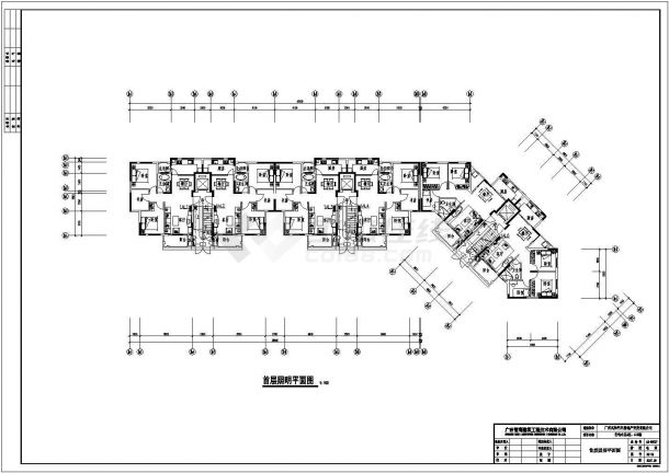 某市区现代都市小区住宅楼群建筑设计施工图-图一