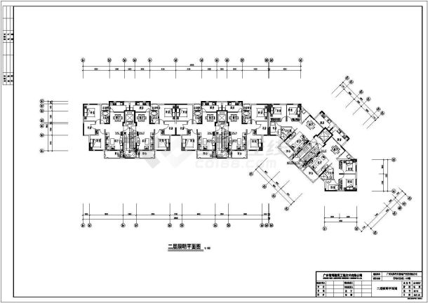 某市区现代都市小区住宅楼群建筑设计施工图-图二