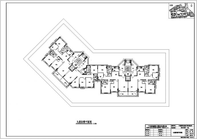 某市区现代都市小区住宅楼群建筑设计方案施工图_图1