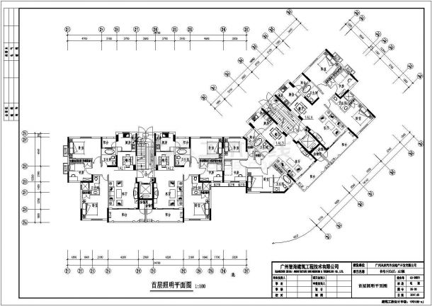 某市区现代都市小区住宅楼群建筑设计方案施工图纸-图一