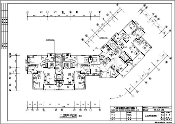 某市区现代都市小区住宅楼群建筑设计方案施工图纸-图二