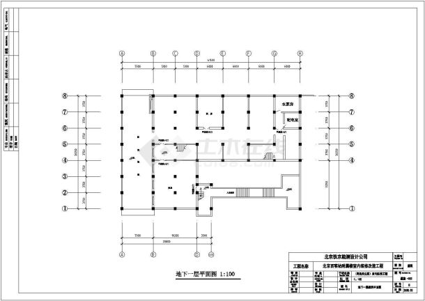 某城市摄影基地钢网架工程建筑结构图-图一