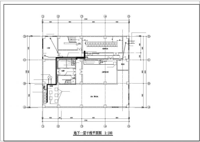 底商高层住宅强弱电全套平面CAD图纸_图1