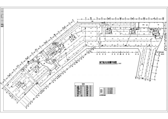 地下室火警电气设计方案及施工全套CAD图纸_图1
