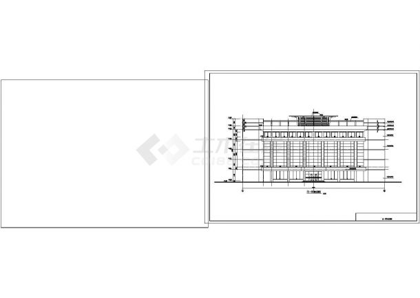 某市商贸城全套设计CAD建筑施工图-图二