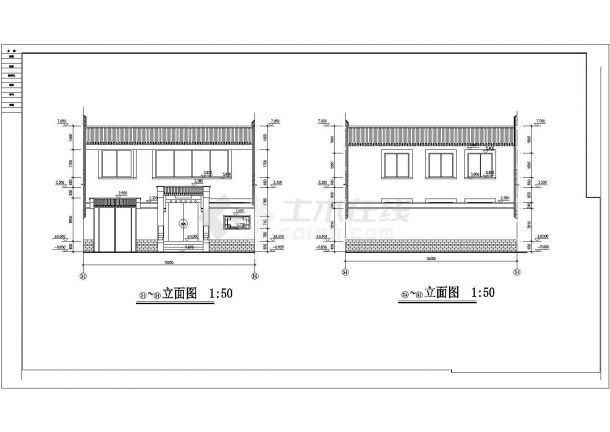 北京经典四合院全套建筑CAD设计图纸-图一