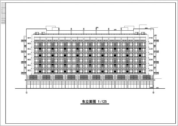 四川省某城市小高层单身公寓方案设计图-图一